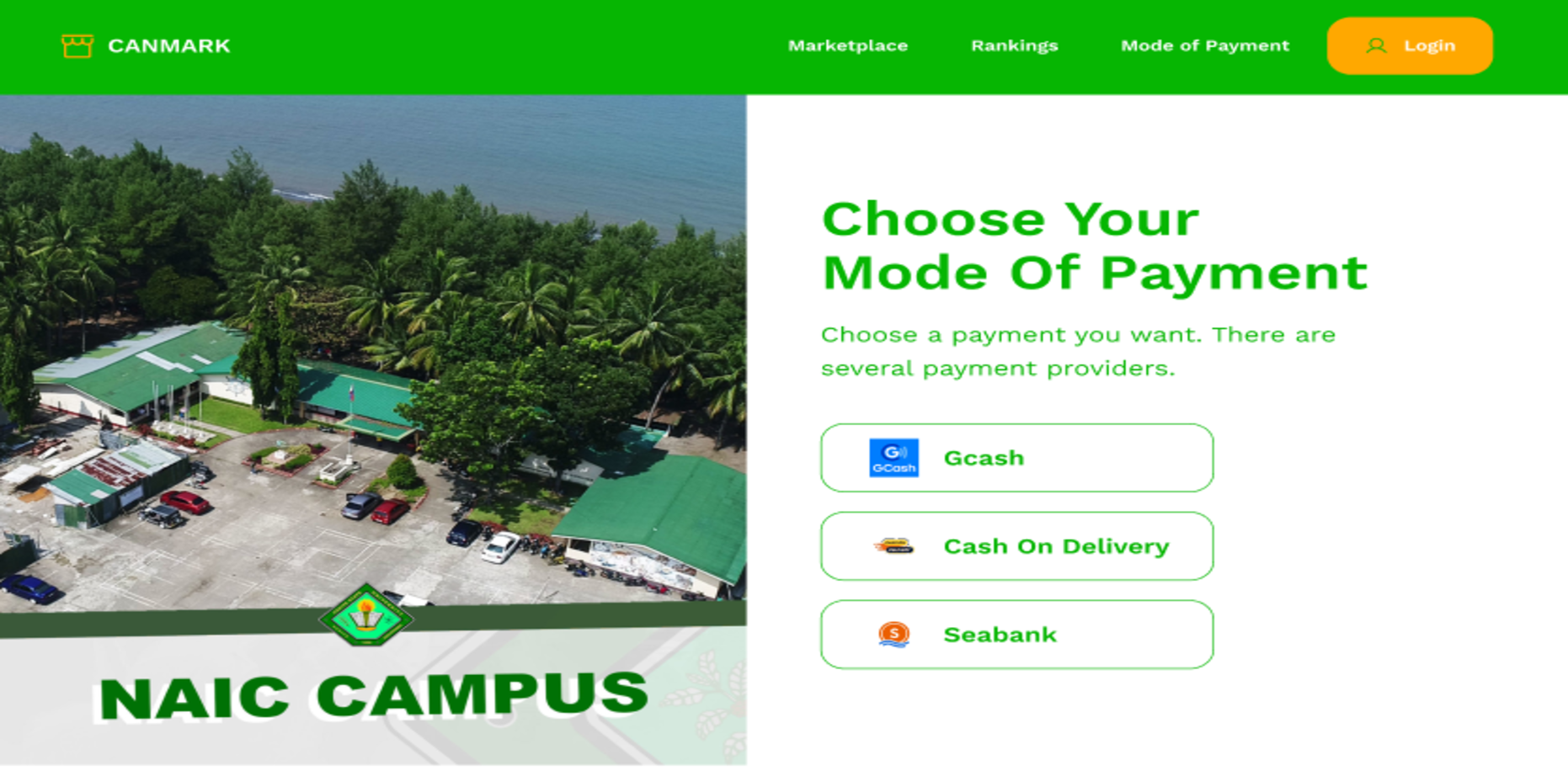CANMARK Mode of Payment